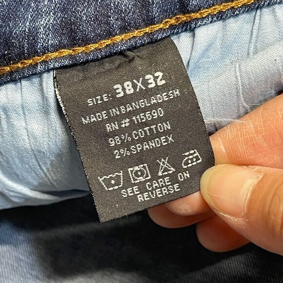 Refinery republic mens distress jean sz 38x32 refinery Denim Design Stretch nwot - Picture 10 of 12